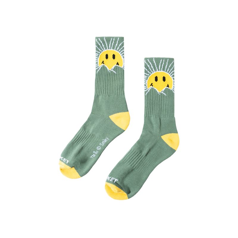 360001464 SMILEYSUNRISESOCKS BASIL 01