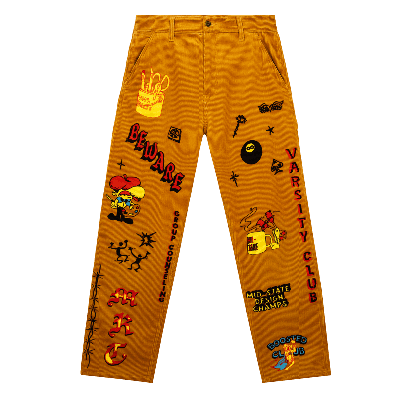 388001123 BOOSTEDCLUBCORDUROYPANTS RATTAN 01