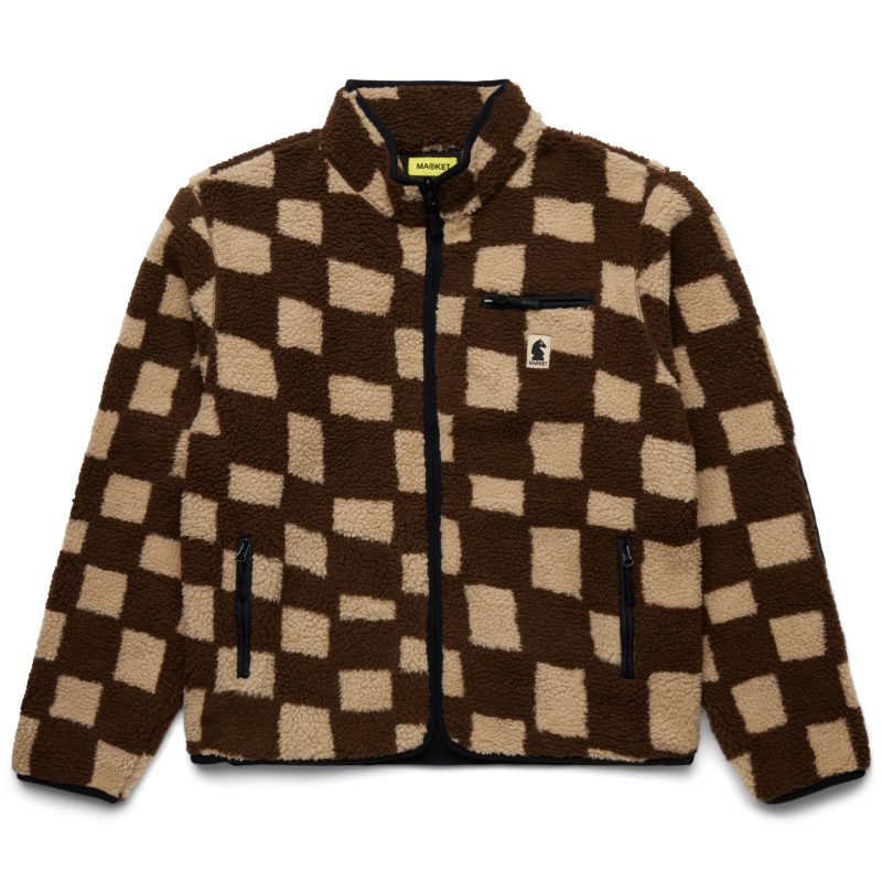 389000056 CHESSCLUBPOLARFLEECEJACKET BROWN 1