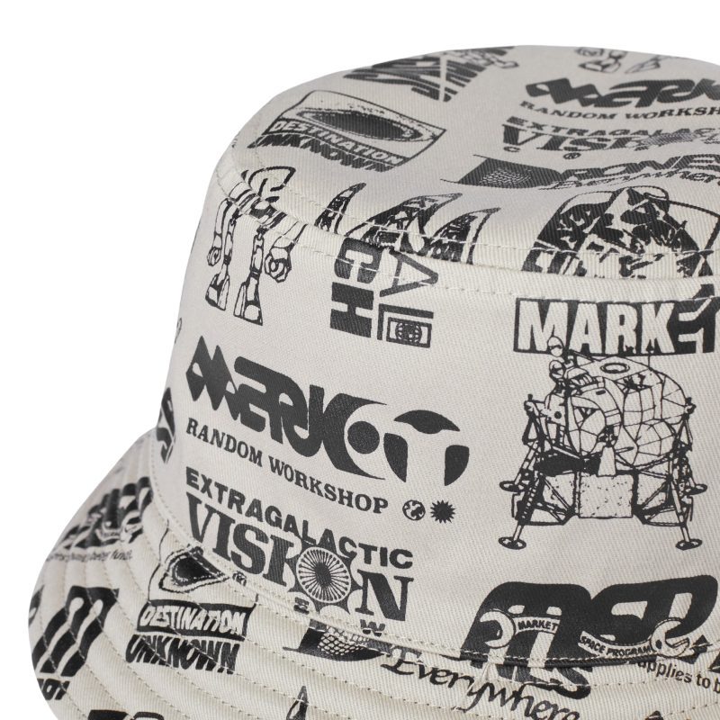 390000271 DESTINATION UNKNOWN BUCKET HAT CREAM 2