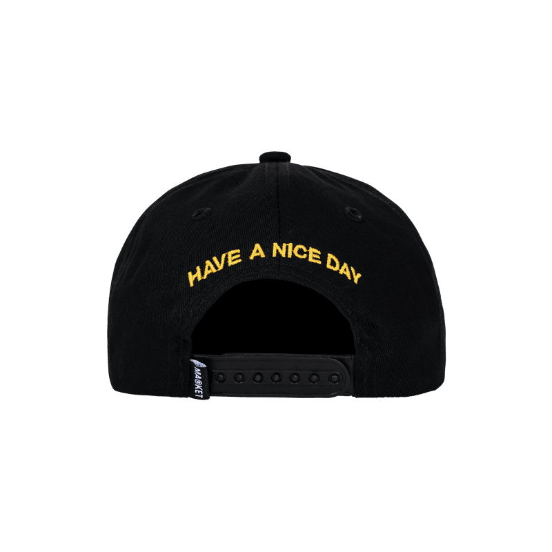 390000324 SMILEYUPSIDEDOWN6PANELHAT BLACK 03