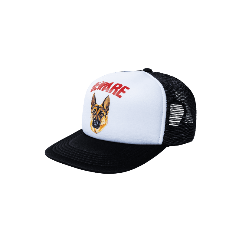 390000493 BEWARESIGNTRUCKERHAT BLACK 02