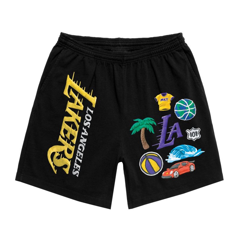 395000642 MARKET LAKERS SWEATSHORTS 01