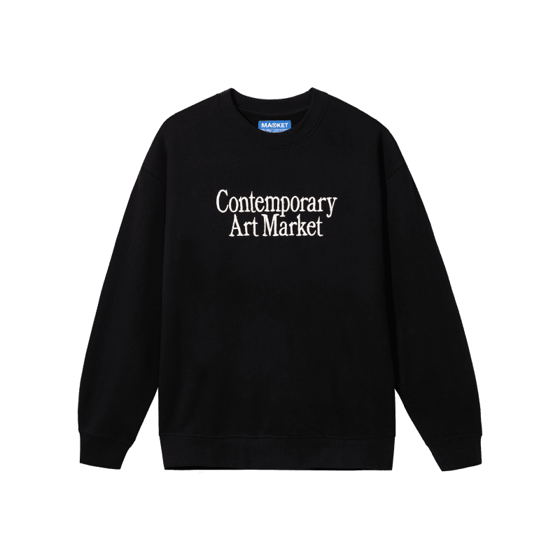 396000921 CONTEMPORARYARTMARKETCREWNECKSWEATSHIRT BLACK 01