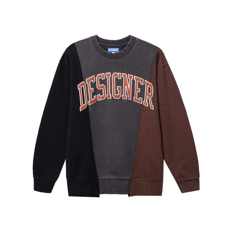 396000954 DESIGNERPANELCREWNECK BLACK 01