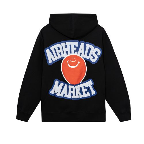 397000455 AIRHEADSFLAVORBLASTEDPUFFPRINTHOODIE BLACK 03