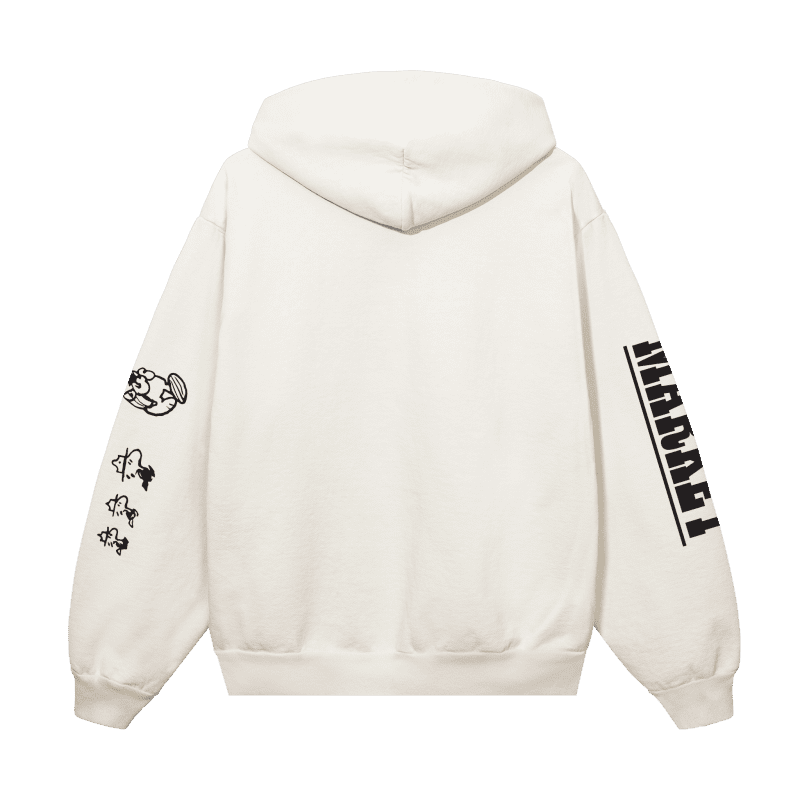 397000598 PEANUTS NEEDLES HOODIE ECRU 2