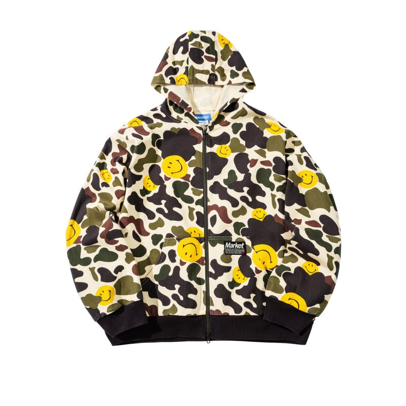 397000632 SMILEYCAMOZIPJACKET WOODLAND 01