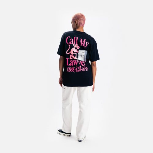 399001787 PINKPANTHERCALLMYLAWYERT SHIRT BLACK 04