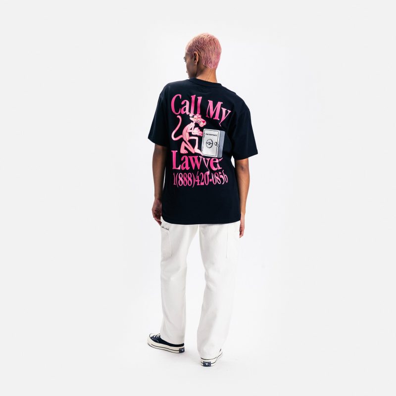 399001787 PINKPANTHERCALLMYLAWYERT SHIRT BLACK 04