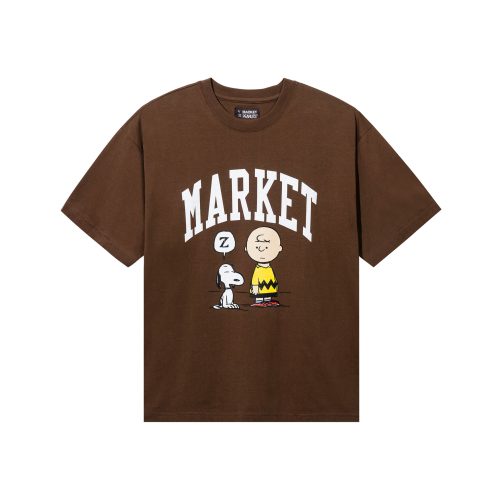 MARKET clothing brand PEANUTS ARC T-SHIRT. Find more graphic tees and hoodies at MarketStudios.com. Formally Chinatown Market.