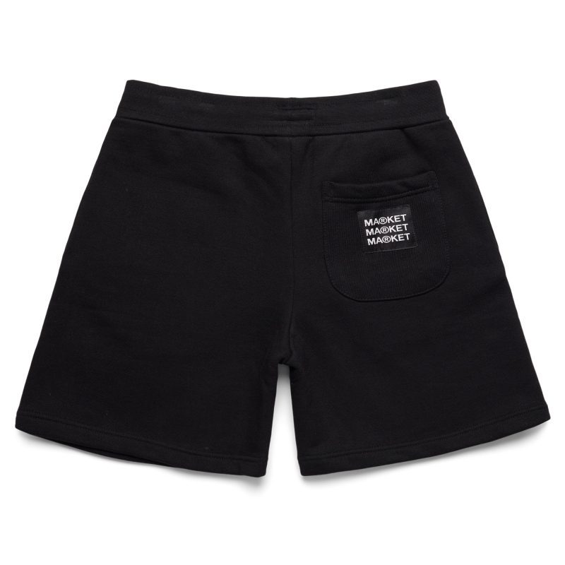 BLACK PEACE AND POWER SWEATSHORTS 395000465 3