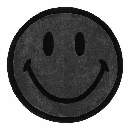 SMILEY 6 FOOT MONOCHROME RUG