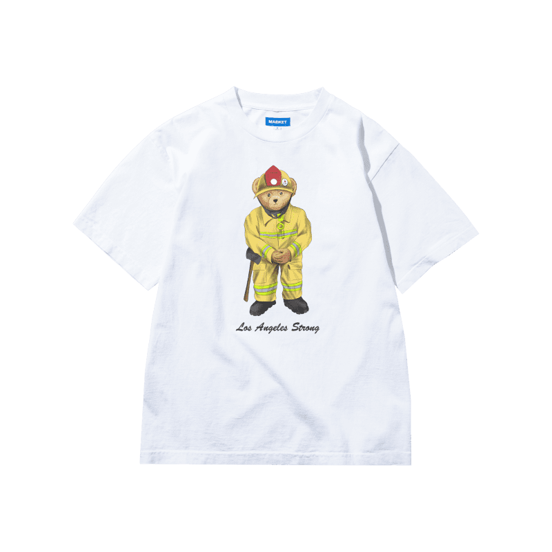 MKT25QS SS0725 FIREFIGHTERBEARRELIEFT SHIRT WHITE